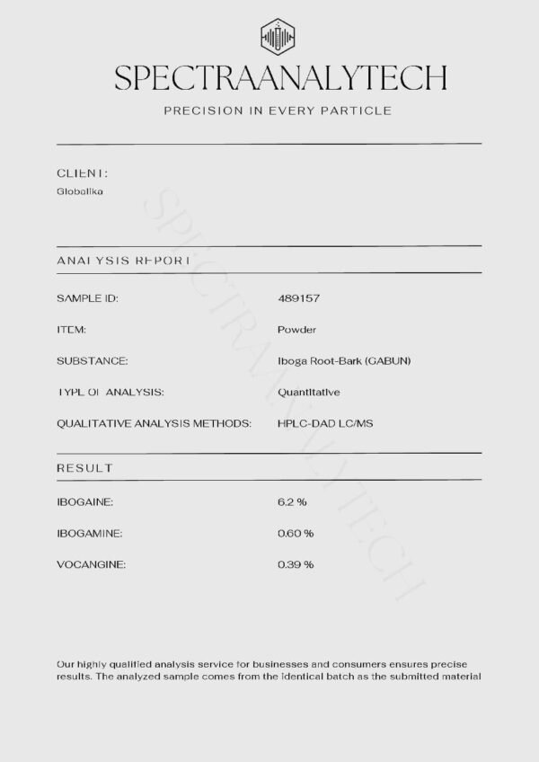 SpectraAnalytech-pdf-1 iboga Analyse